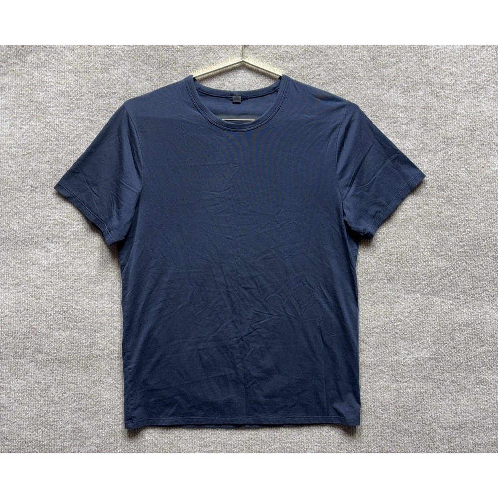 Lululemon Shirt Men Small Navy Blue Short Sleeve Daily Performance Athleisure